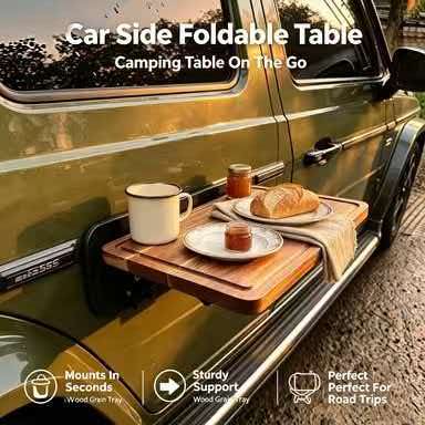 Outdoor Camping Equipment - Tavolo Pieghevole in Legno per Campeggio