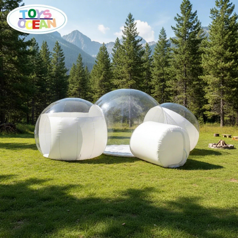 Outdoor Camping House - Tenda a Bolla Trasparente Gonfiabile in