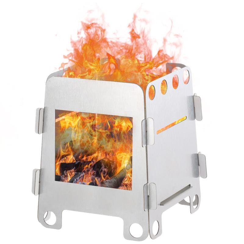 Outdoor Camping Wood Stove - 1 Set di Stufe a Legna