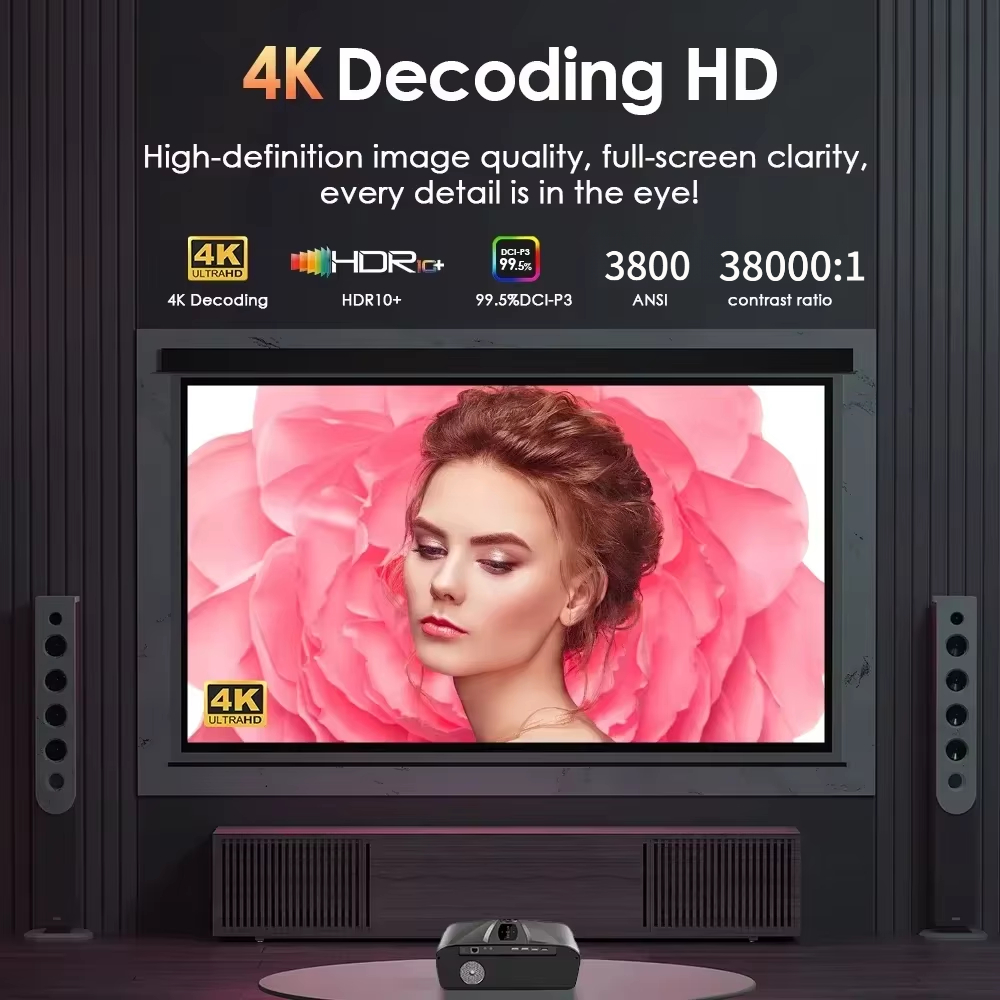 Proiettore 4K 3800 ANSI con An - Outdoor Camping Tv recensione e prezzo
