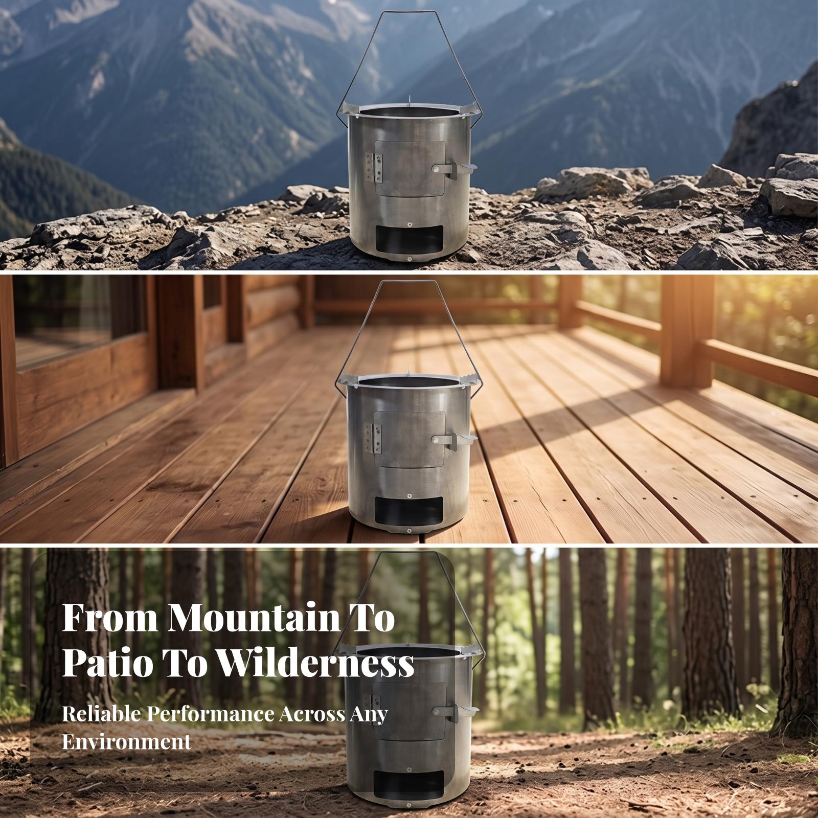 Stufa a Legna Economica per Cu - Outdoor Camping Wood Stove recensione e prezzo