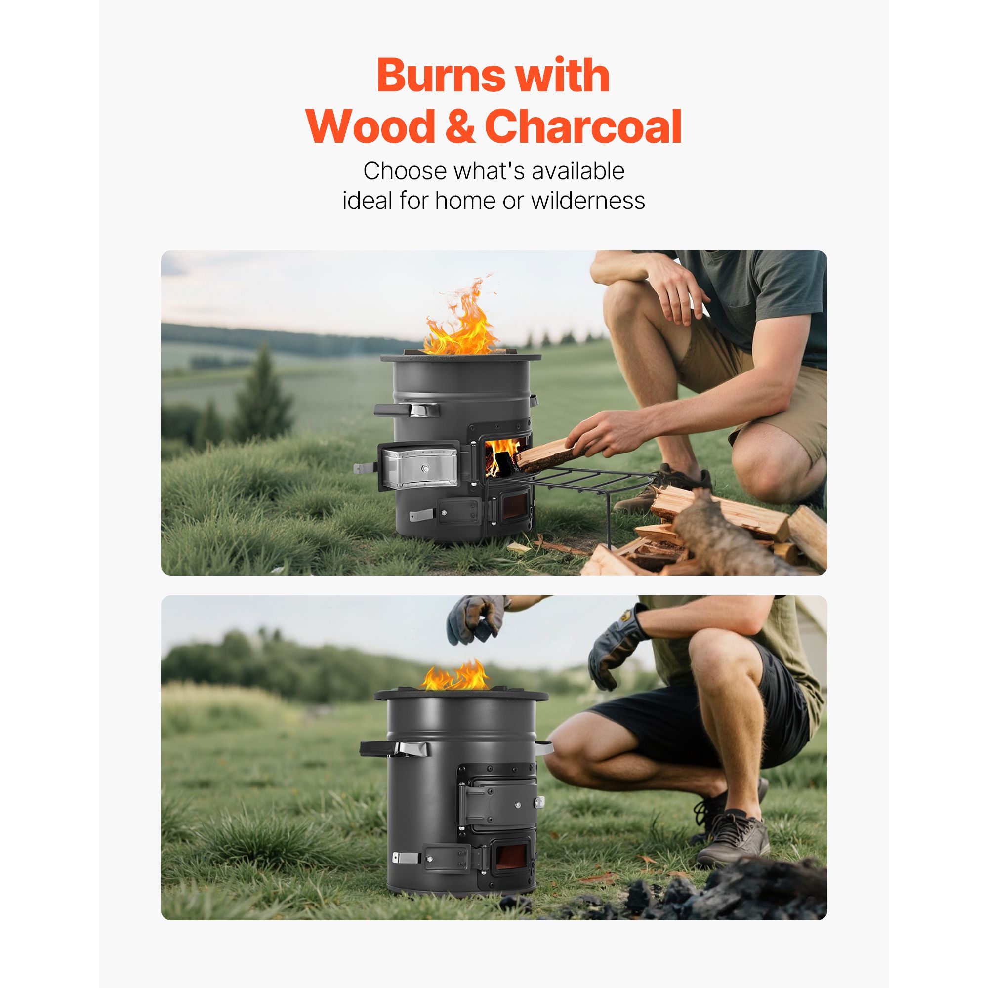 Fornello Rocket da Campeggio,  - Outdoor Camping Wood Stove recensione e prezzo