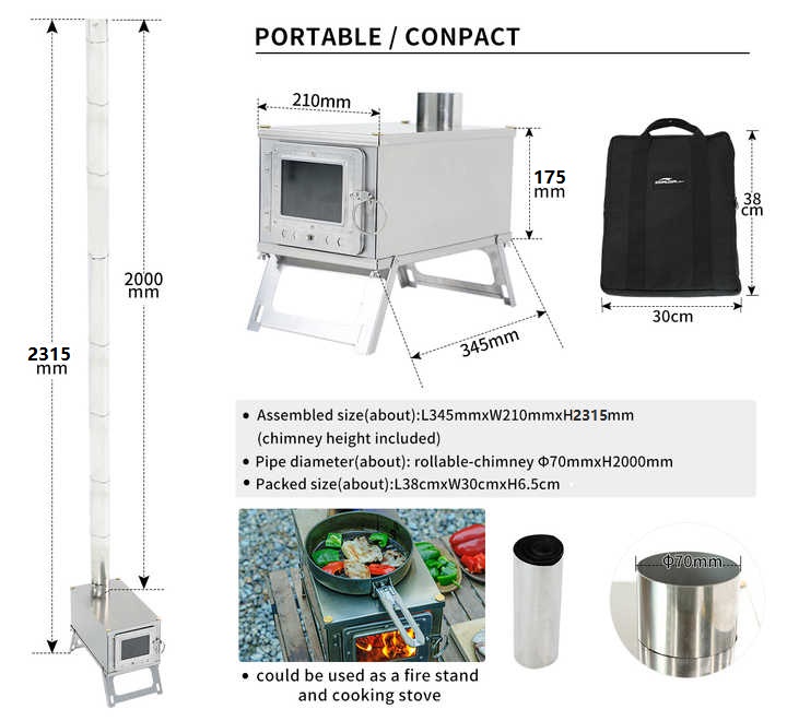 [Nuovo] Fornello da esterno in - Outdoor Camping Wood Stove recensione e prezzo