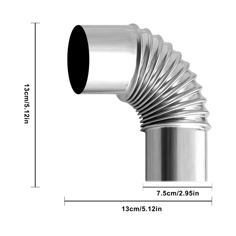 60/75mm In Acciaio Inox Gomito - Outdoor Camping Wood Stove recensione e prezzo