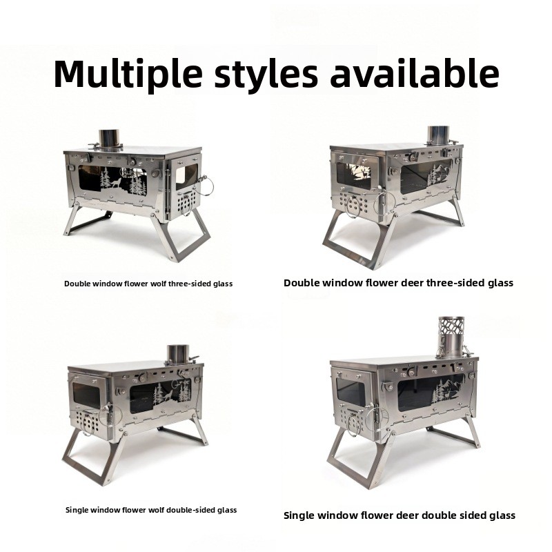 Stufa a Legna Pieghevole in Ac - Outdoor Camping Wood Stove recensione e prezzo