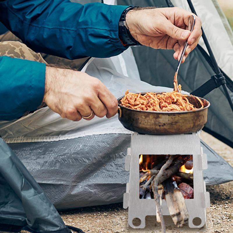 1 Set di Stufe a Legna Pieghev - Outdoor Camping Wood Stove recensione e prezzo