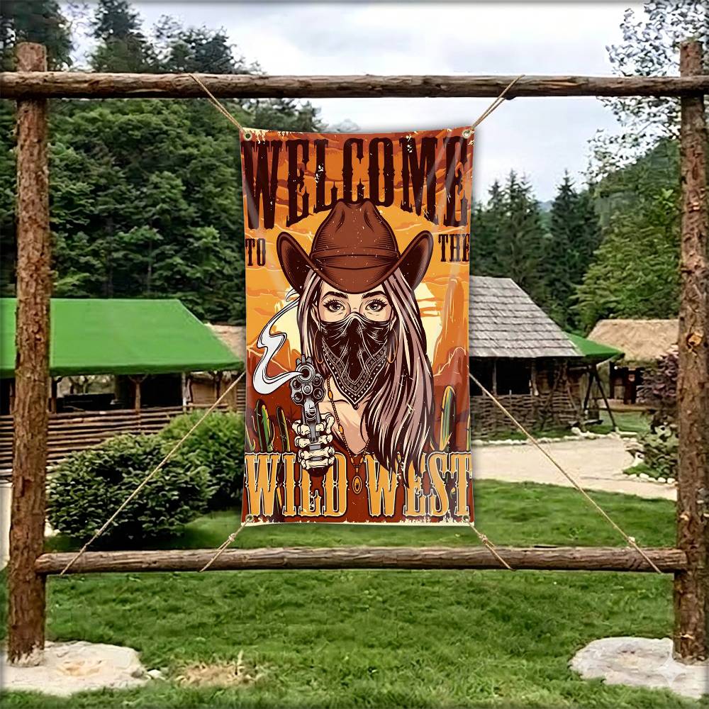 Arazzo/Bandiera Retrò con Band - Outdoor Camping In Texas recensione e prezzo