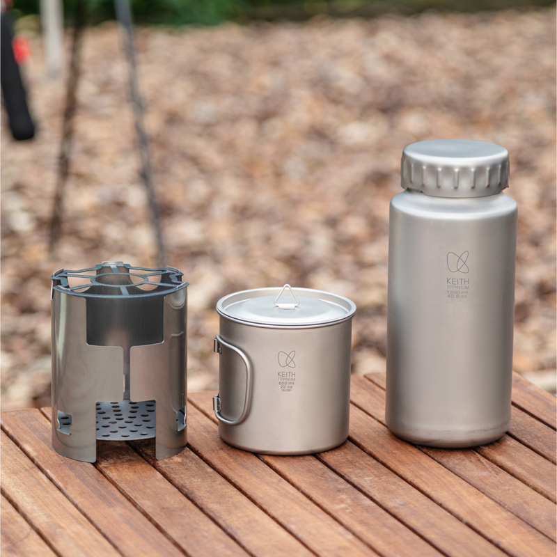 KEITH Set da Campeggio in Tita - Outdoor Camping Wood Stove recensione e prezzo