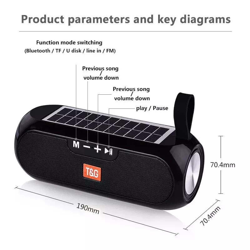 Radio solare FM Altoparlante B - Outdoor Camping Tv recensione e prezzo